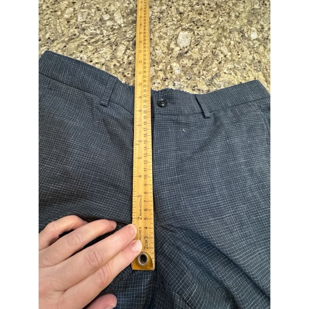 Ted Baker Keith CT Wool Linen Trousers Stretch Blue Men's Size 33 L $225